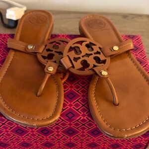 Tory Burch Tan Leather Sandals